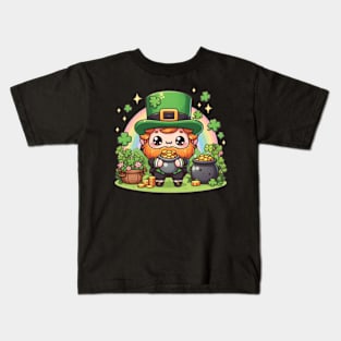 Cute Leprechaun Kids T-Shirt